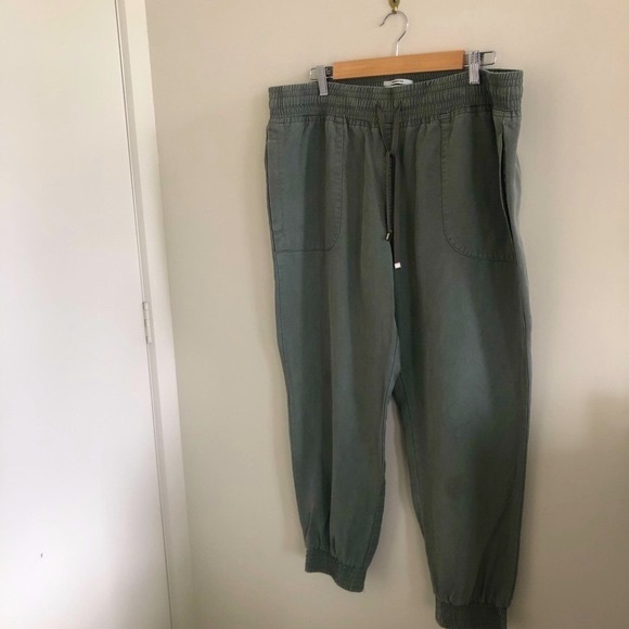 COUNTRY ROAD Khaki Jogger Relaxed Fit Elasticised Waist&Ankle Drawstring Size 14 - Picture 5 of 15